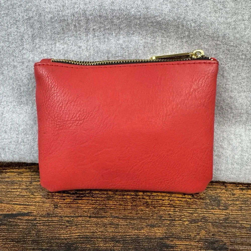 Rustic Cuff Red w/Gold RC Logo Zipper Closure‎ Storage Makeup Bag